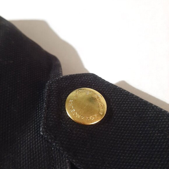 Juicy Couture womens xsmall jacket black denim gold zip up buttons L.A. Y2k xs - Picture 6 of 12